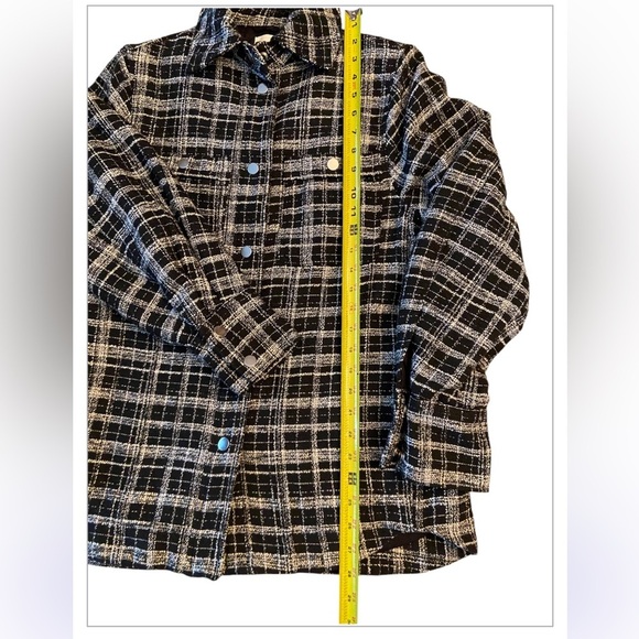 H&M Oversized Jacquard Weave Shirt Jacket Size XS - Picture 5 of 9
